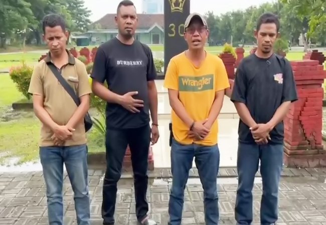 Dugaan Aksi Perampasan di Komplek Militer, Empat Debt Collector Minta Maaf