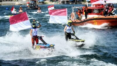 Kemeriahan Peringatan HUT RI Warnai Kejuaraan Dunia Aquabike