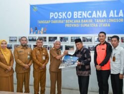 Wagub Sumut Terima Bantuan Pemprov Jambi untuk Penanganan Bencana