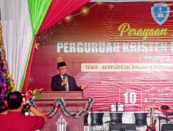 Dr RE Nainggolan Hadiri Perayaan Natal Perguruan Kristen Immanuel Medan