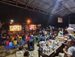 Pemprov Sumut Hibur Relawan dan Masyarakat Tapsel dengan Nonton Bareng Film Agak Laen