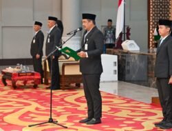 Lantik Empat Pejabat Eselon II, Gubernur  Minta Kerja Cepat dan Tepat