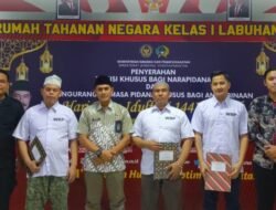 Rutan Kelas 1 Labuhan Deli Serahkan Remisi Khusus Hari Raya Idul Fitri 1447 H Kepada Narapidana