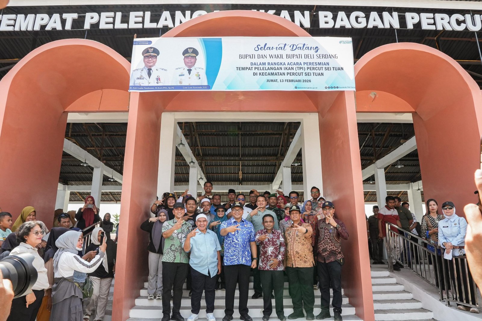 Bupati Resmikan TPI Bagan Percut