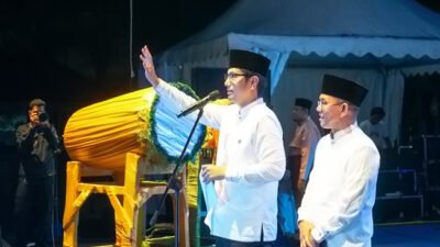 Tabuhan Bedug Rico Waas Resmikan Ramadhan Fair XX, 150 UMKM Ramaikan Taman Sri Deli