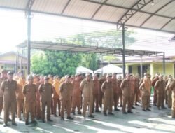 Optimalisasi Pelayanan dan Ketertiban, Camat Medan Tembung Pimpin Apel Pagi