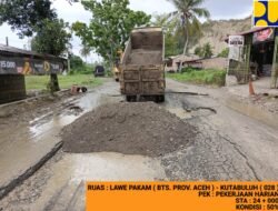 Perbaikan Jalan Nasional Medan-Kitacane Dikebut, BBPJN Soroti Pentingnya Draenase dan Peran Masyarakat