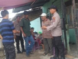 Ajak Masyarakat Aktif Jaga Kamtibmas, Sat Binmas Polres Pelabuhan Belawan Sambangi Warga Lorong Papan