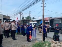 Polres Pelabuhan Belawan Lakukan Pengamanan Aksi Unjuk Rasa di Labuhan Deli
