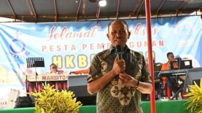 Hadiri Pesta Pembangunan HKBP Ruth Simalingkar, Maruli Siahaan Ajak Jemaat Gotong Royong