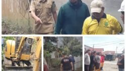 Komitmen Menciptakan Lingkungan Bersih dan Bebas Genangan, Camat Medan Deli Turun Langsung Tinjau Normalisasi Drainase