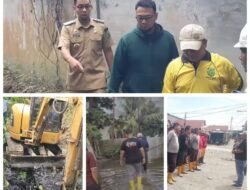 Komitmen Menciptakan Lingkungan Bersih dan Bebas Genangan, Camat Medan Deli Turun Langsung Tinjau Normalisasi Drainase