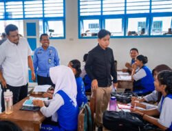 Gubernur Bobby Dampingi Wapres Gibran Tinjau Progres Rehabilitasi dan Rekonstruksi SMAN 1 Barus