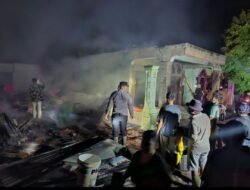 Sijago Merah Hanguskan 4 Rumah di Desa Pamah Tambunan, Langkat